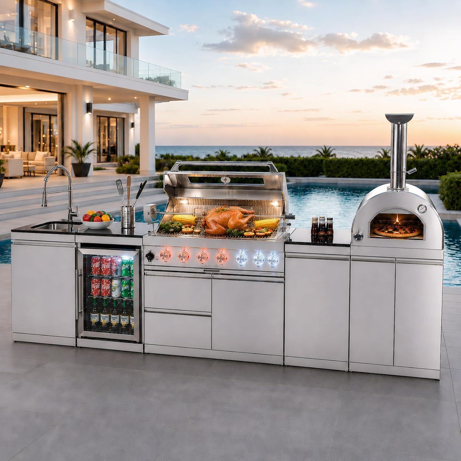 Doredo outdoor kitchen island review unboxing — what is included in the package