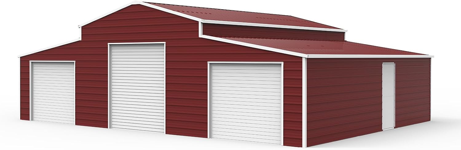 KoreJetMetal 42x30 metal storage shed review and rating unboxing — what is included in the package