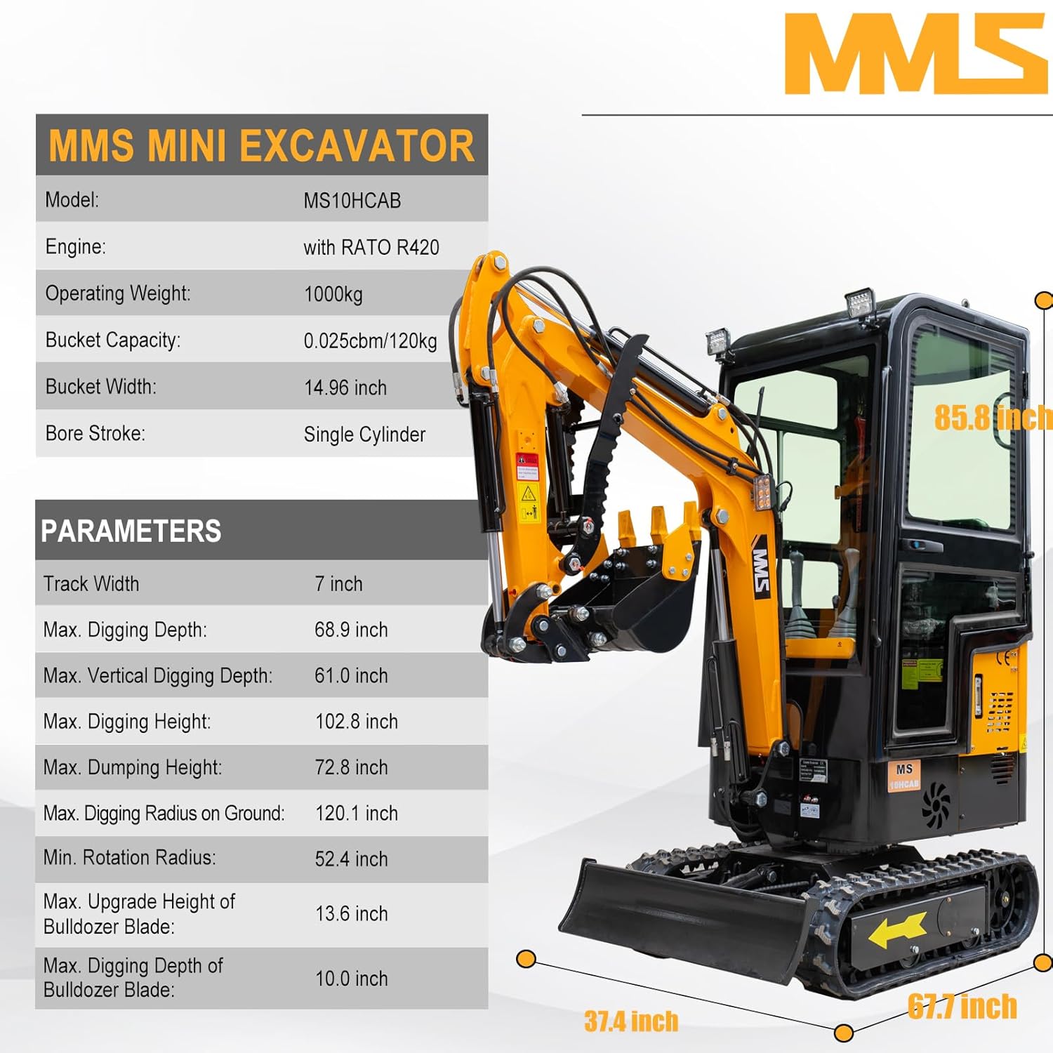 MMS 1 Ton Mini Excavator review — setup and first use experience