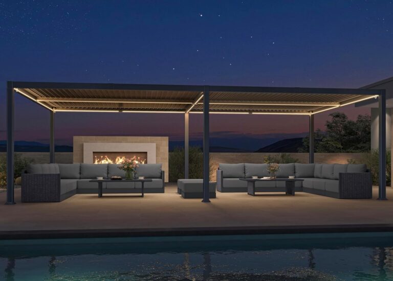 Image 1 of PURPLE LEAF Huge Louvered Pergola review