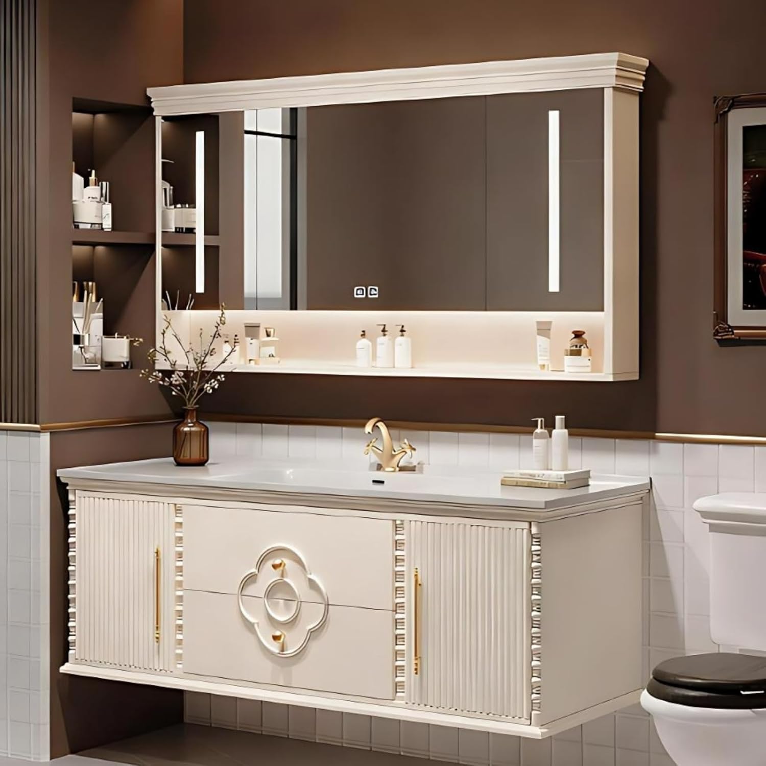 TIZAZO cream bathroom vanity review,TIZAZO bathroom vanity review and rating,is TIZAZO bathroom vanity worth buying,TIZAZO vanity review pros cons,TIZAZO cream vanity honest opinion,TIZAZO bathroom vanity review verdict — full unboxing showing every item included