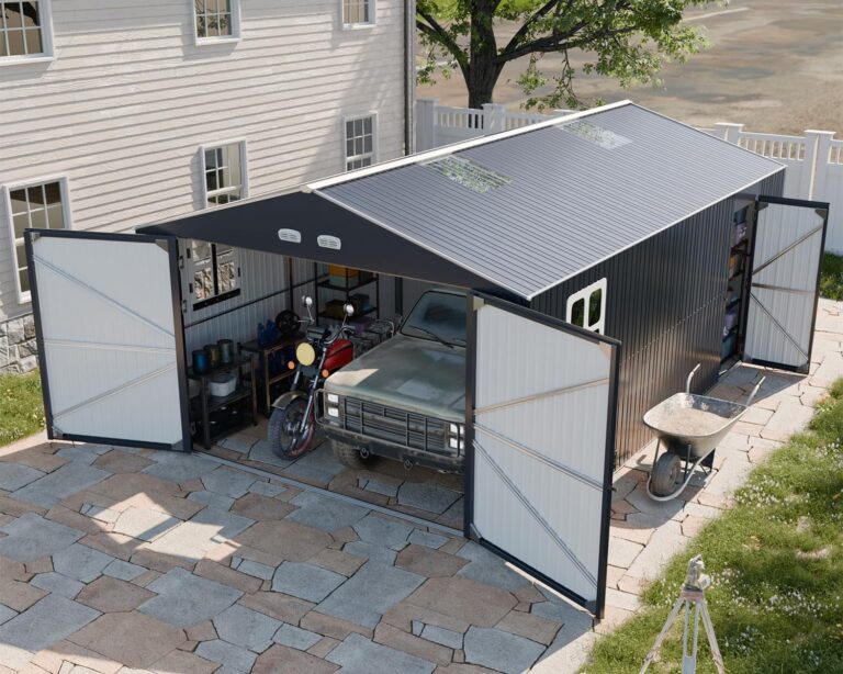 Image 1 of WACASA 13x20x8.3 FT garage shed review
