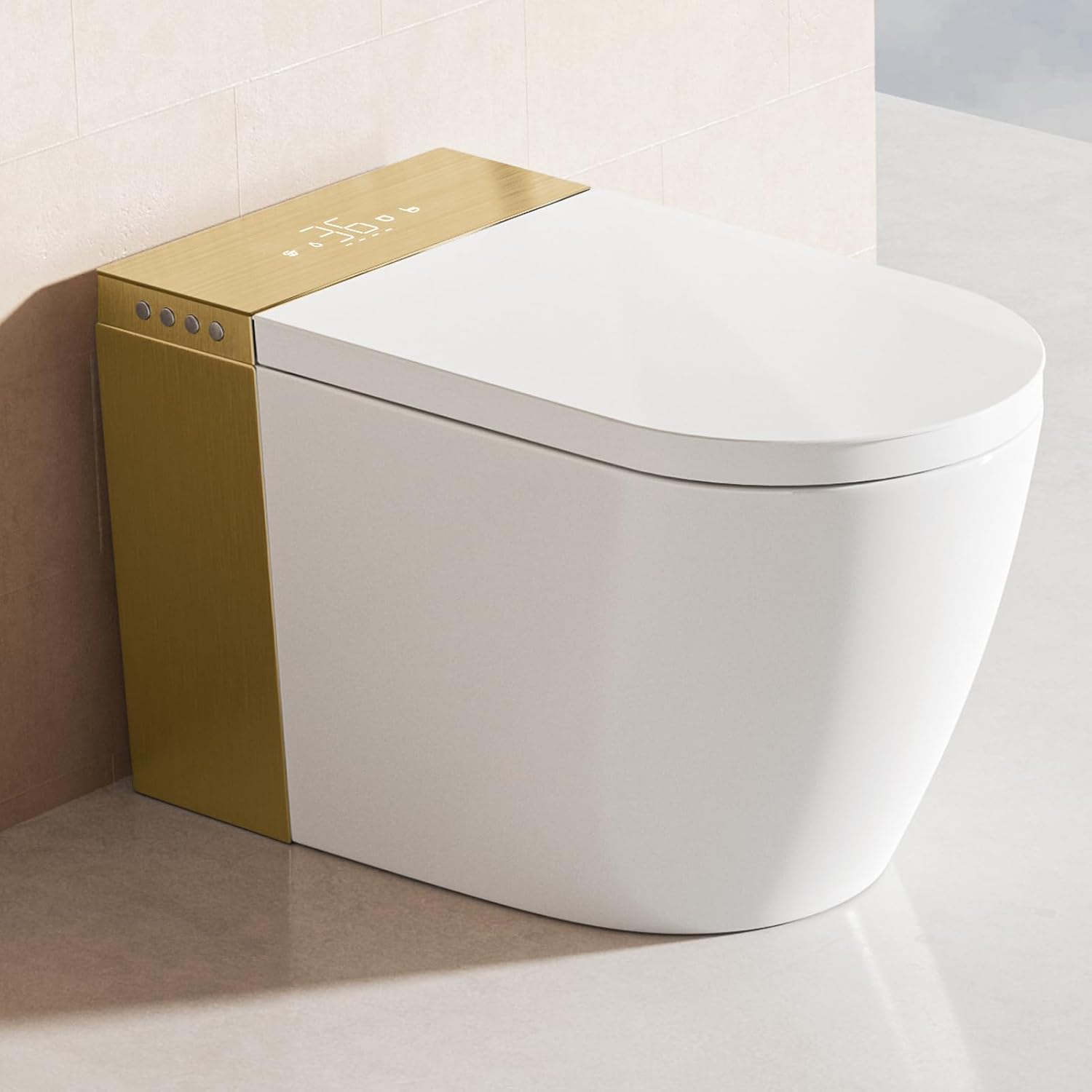 BONSAM Smart Toilet Review: Honest Pros & Cons Worth It? 1 BONSAM smart toilet review unboxing showing the toilet body, remote, and accessories included in the package