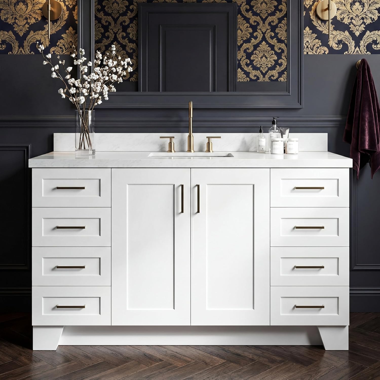 DKB Emilia 60 inch Bathroom Vanity Review: Pros & Cons 1 DKB Emilia 60 inch bathroom vanity review, DKB Emilia vanity review and rating, is DKB Emilia vanity worth buying, DKB Emilia bathroom vanity review pros cons, DKB Emilia vanity review honest opinion, DKB Emilia 60 inch vanity review verdict — full package contents