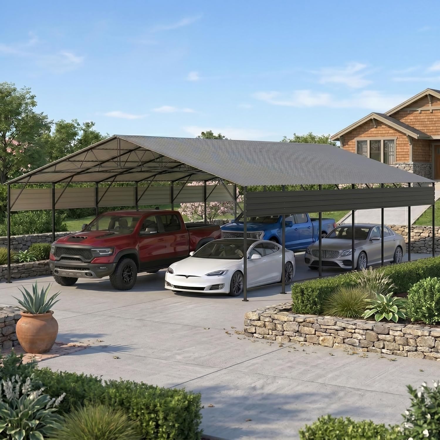 Devoko 20x30 metal carport review, Devoko metal carport honest review, 20x30 carport review pros cons, Devoko carport review and rating, is Devoko 20x30 carport worth buying, Devoko RV shelter review verdict — full box contents and build quality
