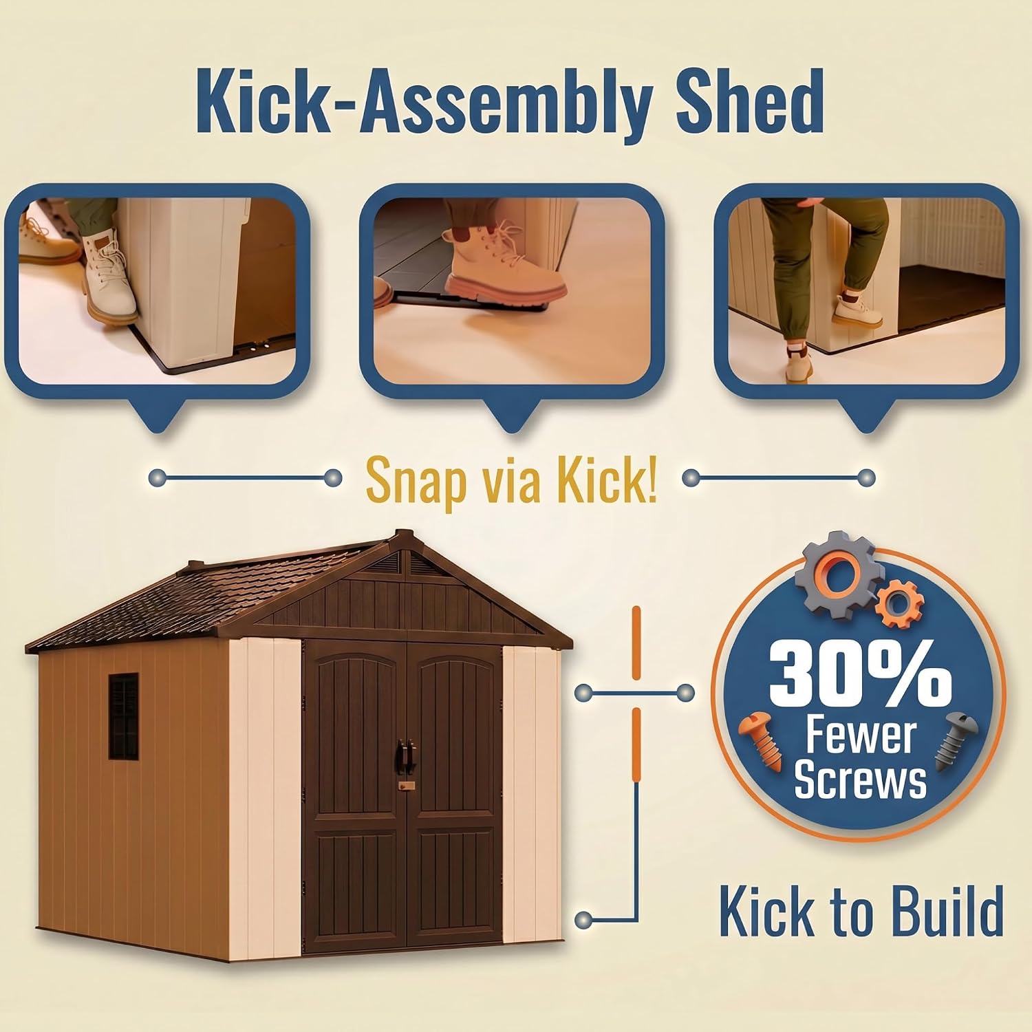Devoko 8 x 8 FT Plastic Storage Shed review,Devoko 8 x 8 FT storage shed review and rating,is Devoko 8 x 8 storage shed worth buying,Devoko 8 x 8 shed review pros cons,Devoko 8 x 8 shed review honest opinion,Devoko 8 x 8 resin shed review verdict — setup process and usability