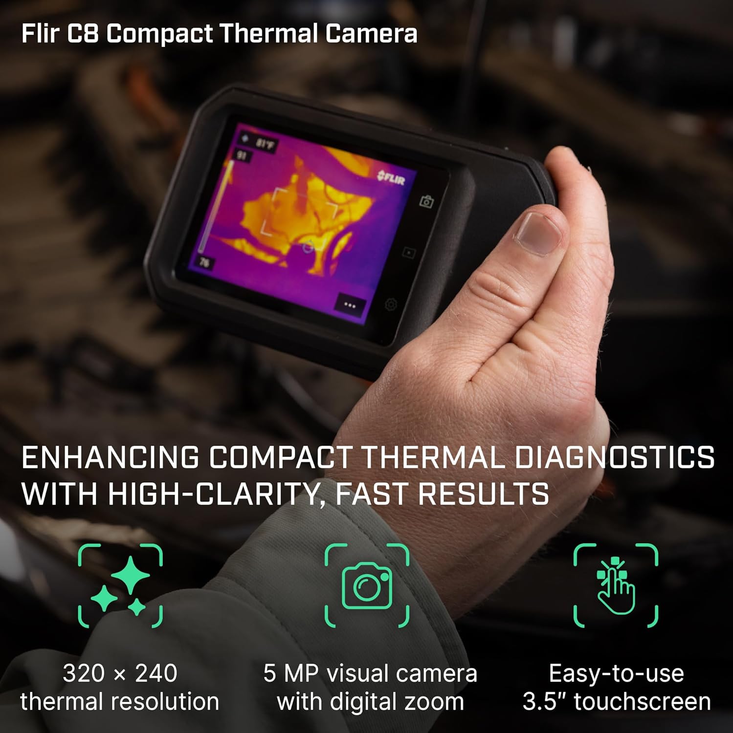 FLIR C8 Thermal Camera Review: Honest Verdict 2 FLIR C8 thermal camera review,FLIR C8 review and rating,is FLIR C8 worth buying,FLIR C8 review pros cons,FLIR C8 review honest opinion,FLIR C8 thermal camera review verdict — design and build quality detail