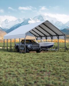 Image 1 of GarveeLife 20x25 metal carport review