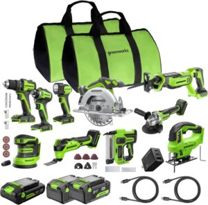 Image 1 of Greenworks 24V 10PC tool combo review