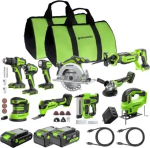 Image 1 of Greenworks 24V 10PC tool combo review