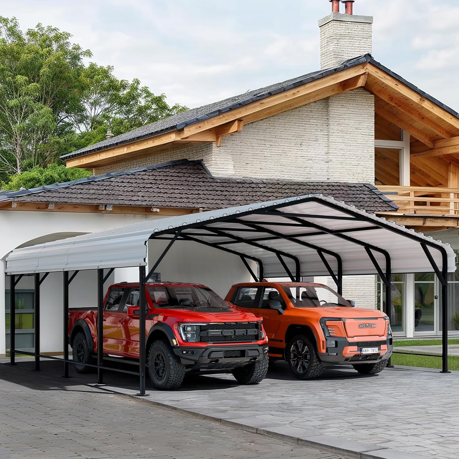 Shintenchi 20x20 metal carport review,Shintenchi 20x20 carport review and rating,is Shintenchi metal carport worth buying,Shintenchi heavy duty carport review pros cons,Shintenchi carport review honest opinion,Shintenchi 20x20 metal carport review verdict unboxing — package contents and first impressions
