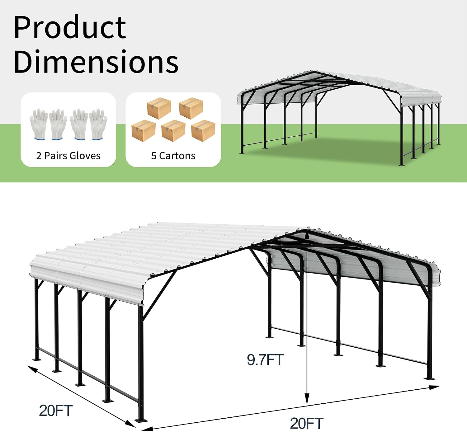 Shintenchi 20x20 metal carport review,Shintenchi 20x20 carport review and rating,is Shintenchi metal carport worth buying,Shintenchi heavy duty carport review pros cons,Shintenchi carport review honest opinion,Shintenchi 20x20 metal carport review verdict performance testing over multiple weeks