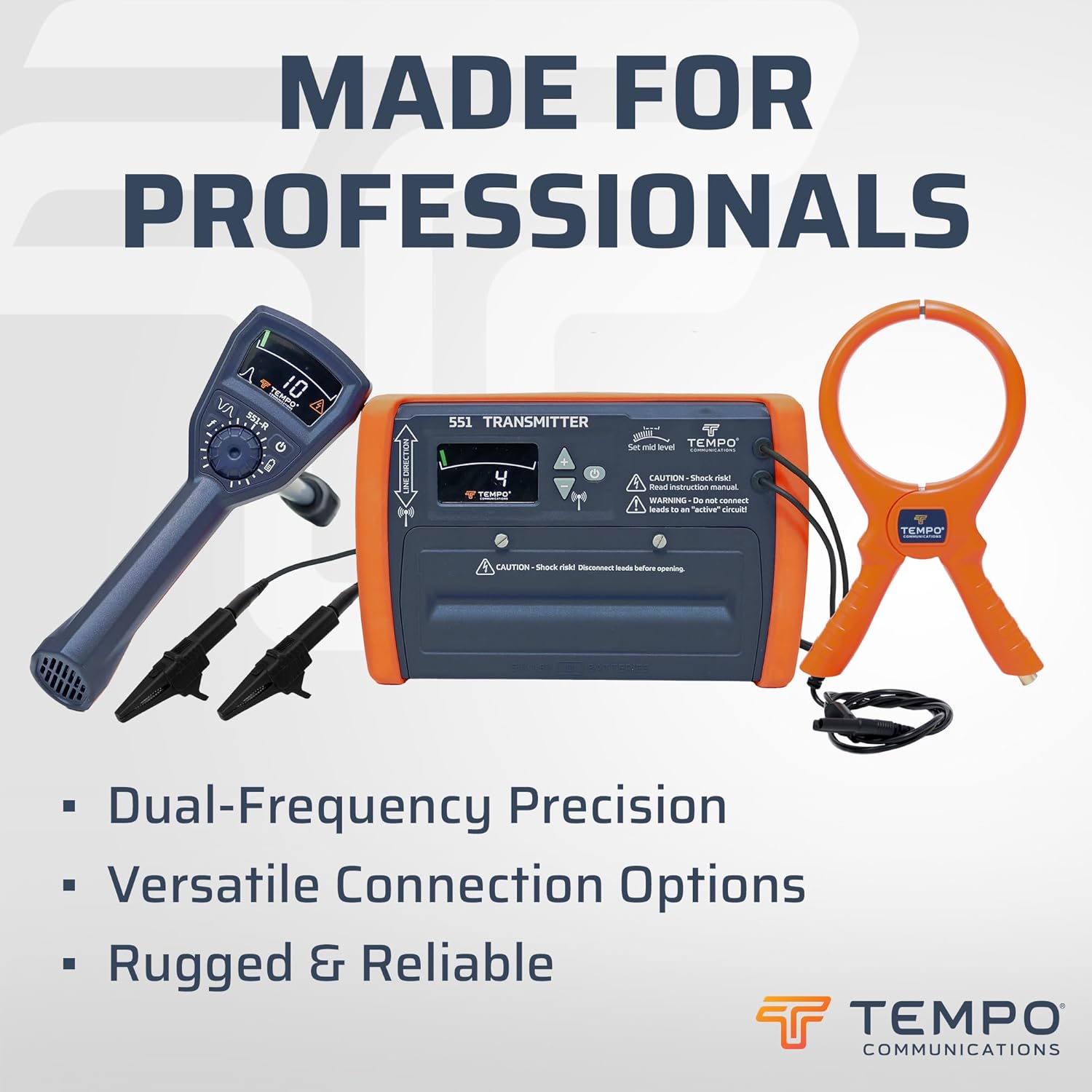 Tempo 551 review performance test tracing a buried electrical line across a lawn