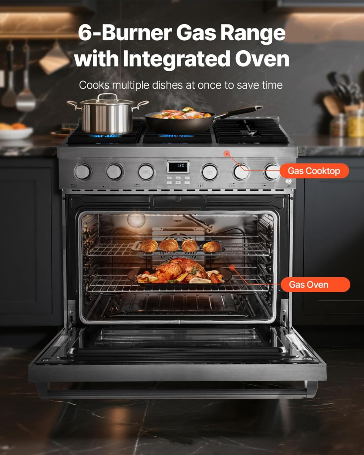 VEVOR gas range oven review features that matter in real use