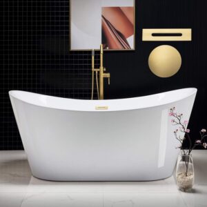 Image 1 of WOODBRIDGE B0010 BG freestanding tub review