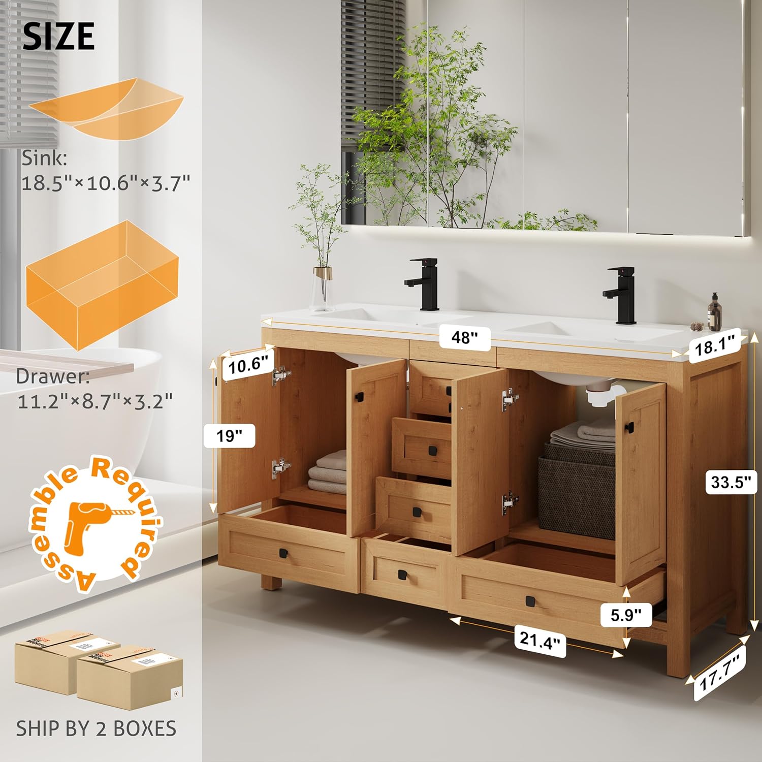 eclife 60 Bathroom Vanity Review: Pros & Cons Worth Buying? 2 eclife 60 bathroom vanity review eclife 60 vanity review and rating is eclife 60 bathroom vanity worth buying eclife 60 vanity review pros cons eclife double sink vanity review honest opinion eclife 60 vanity review verdict setup and first use experience