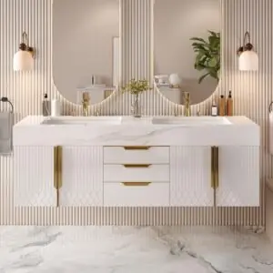 Image 1 of homary 60 inch floating vanity review