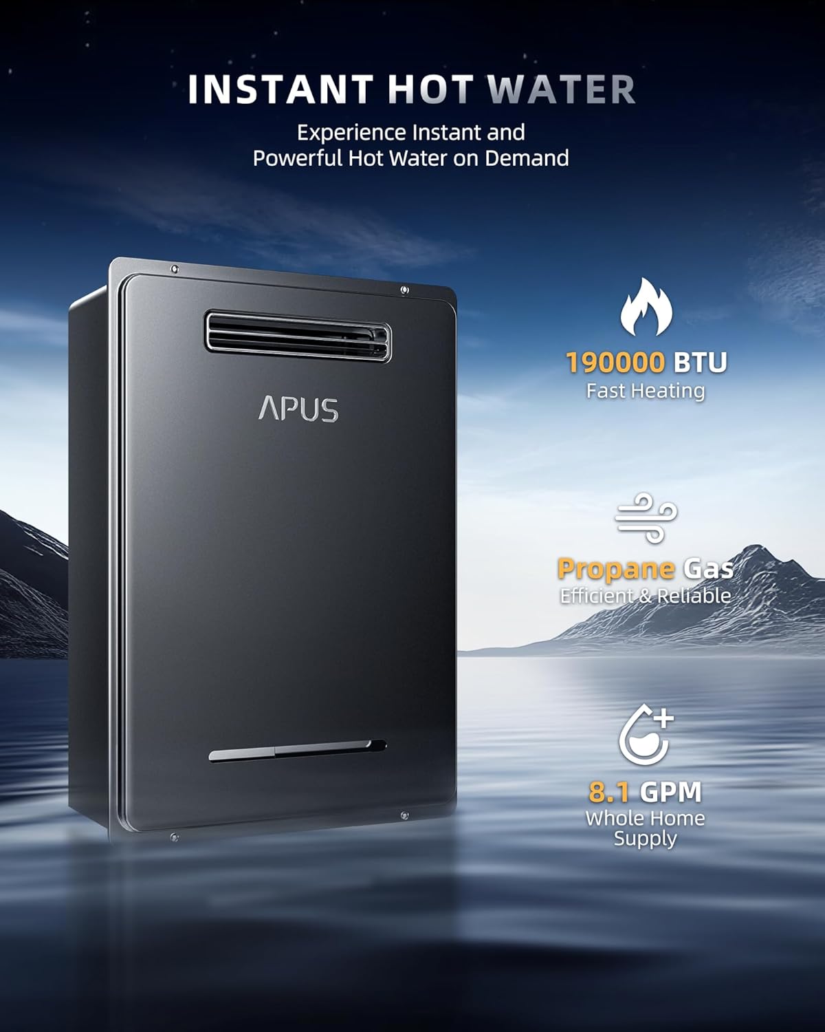 APUS Tankless Water Heater Review: Honest Hands-On Verdict 2 APUS tankless water heater review,APUS 190000 BTU water heater review,APUS tankless water heater honest review,APUS water heater review pros cons,APUS 8.1 GPM water heater review,APUS outdoor tankless water heater review verdict unboxing and complete package contents