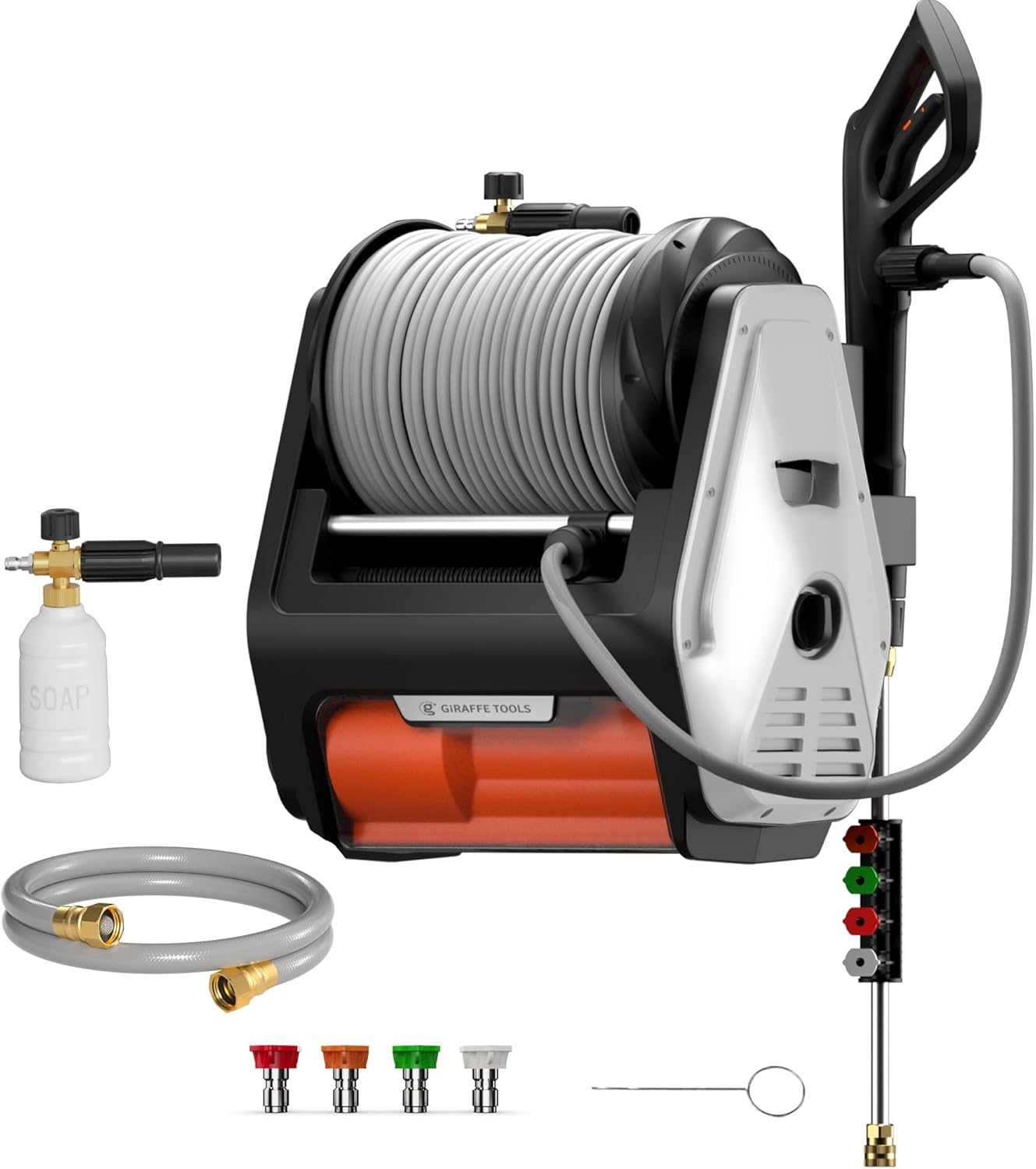 Giraffe Tools Grandfalls pressure washer review unboxing — package contents and first impressions