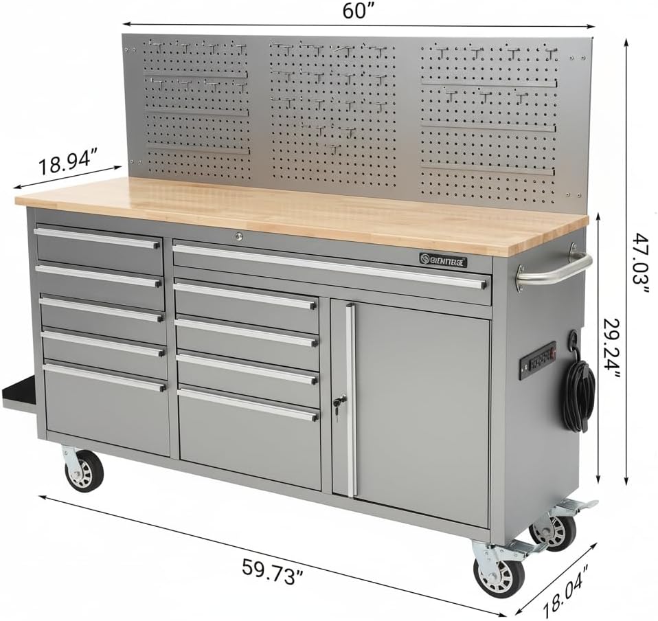 IDEALHOUSE 61-Inch Rolling Tool Chest Review: Worth Buying? 2 IDEALHOUSE 61-inch rolling tool chest review,IDEALHOUSE tool chest review and rating,is IDEALHOUSE rolling cabinet worth buying,IDEALHOUSE 61-inch tool chest review pros cons,IDEALHOUSE rolling tool chest honest opinion,IDEALHOUSE 61-inch rolling cabinet review verdict setup and first use experience