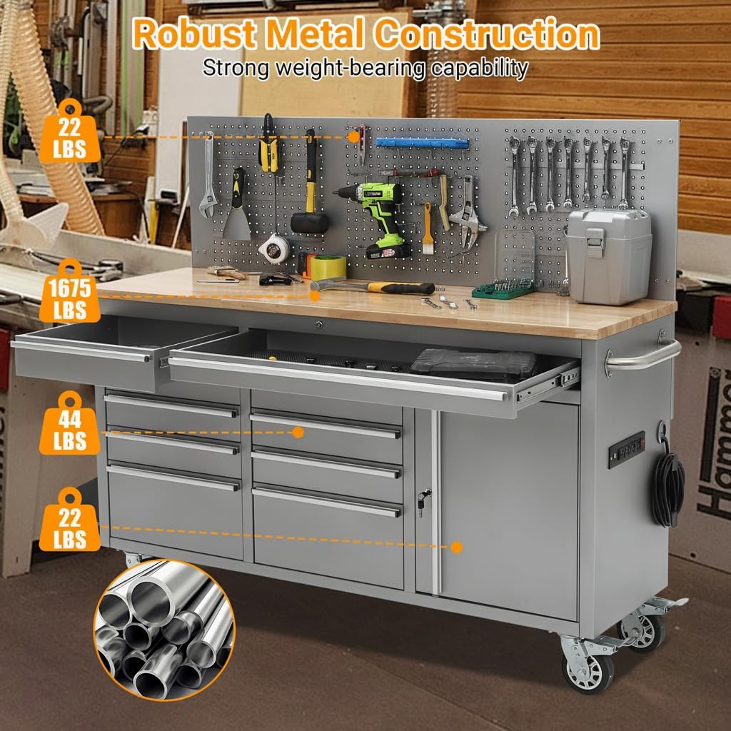 IDEALHOUSE 61-Inch Rolling Tool Chest Review: Worth Buying? 4 IDEALHOUSE 61-inch rolling tool chest review,IDEALHOUSE tool chest review and rating,is IDEALHOUSE rolling cabinet worth buying,IDEALHOUSE 61-inch tool chest review pros cons,IDEALHOUSE rolling tool chest honest opinion,IDEALHOUSE 61-inch rolling cabinet review verdict features evaluated through real use
