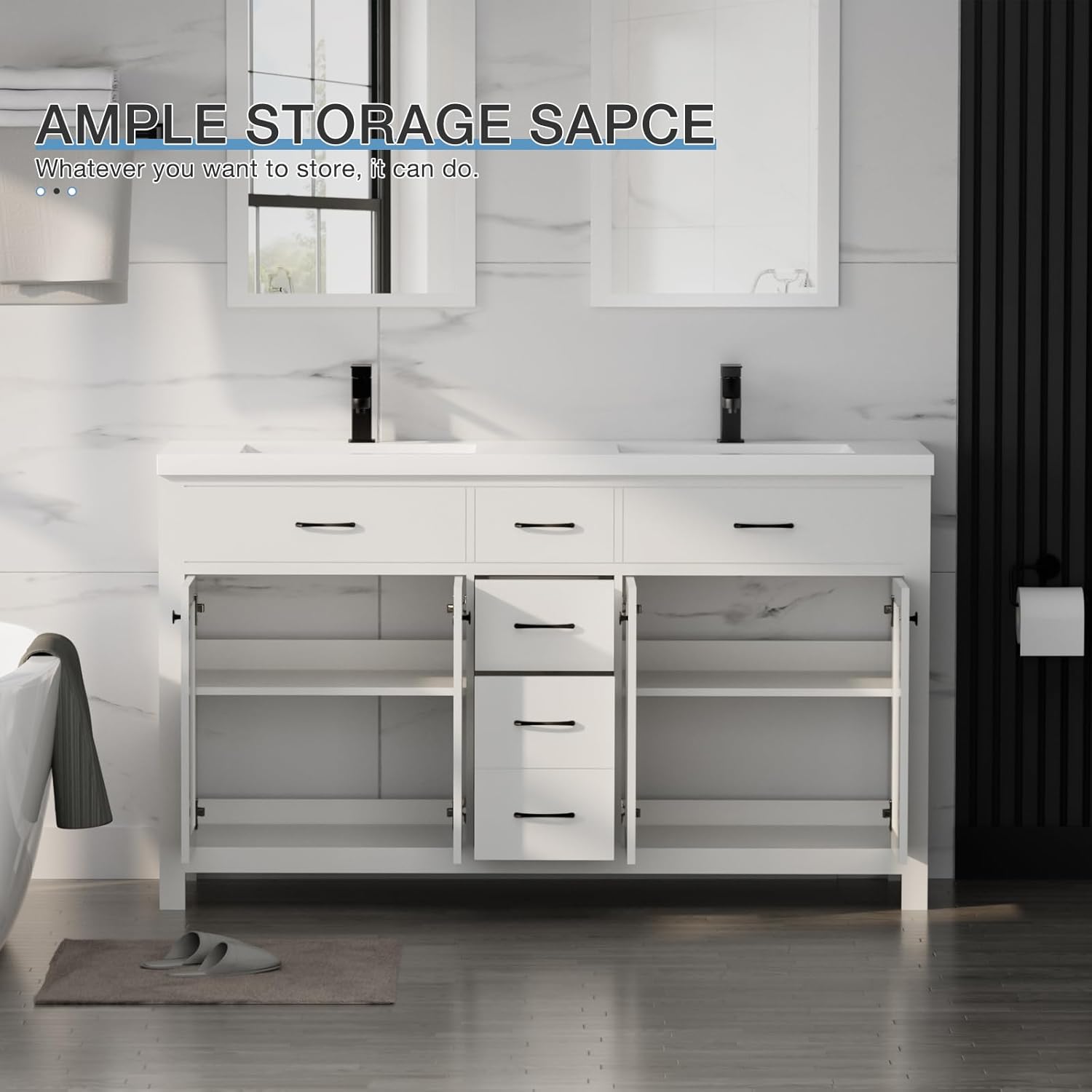 Setting up the LUCKWIND 60 bathroom vanity review,LUCKWIND vanity review and rating,LUCKWIND 60 vanity worth buying,LUCKWIND bathroom vanity review pros cons,LUCKWIND vanity review honest opinion,LUCKWIND 60 vanity review verdict for the first time