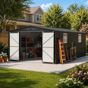 Image 1 of MNLR 12x18 FT outdoor storage shed review
