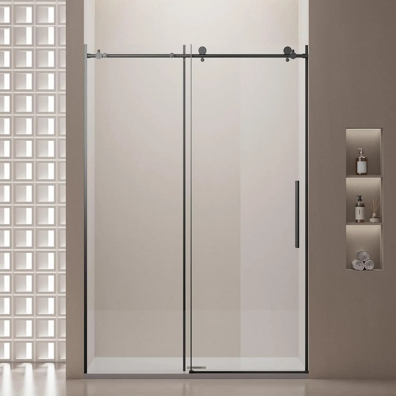 MonBlari frameless sliding shower door review unboxing — what is included in the package