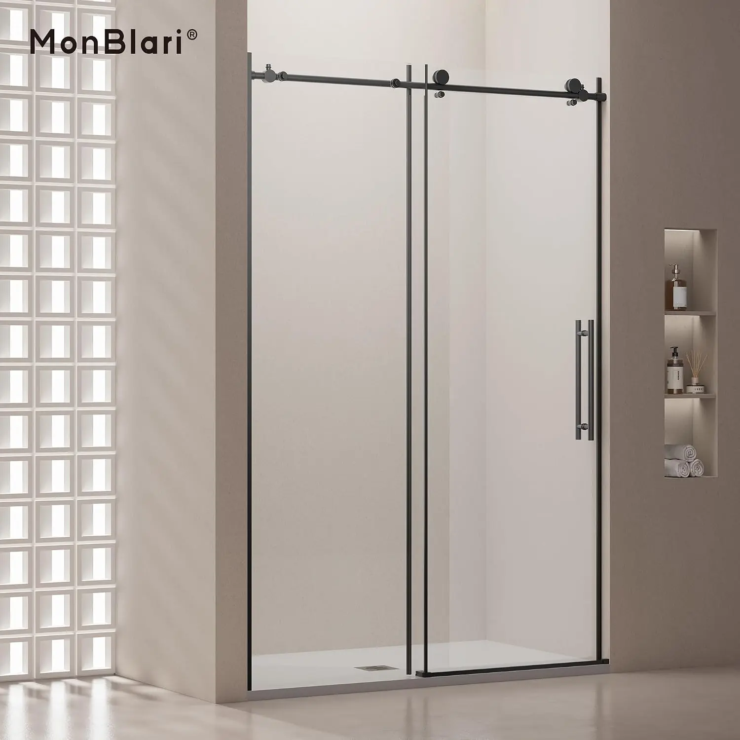 MonBlari frameless sliding shower door review setup and first use experience