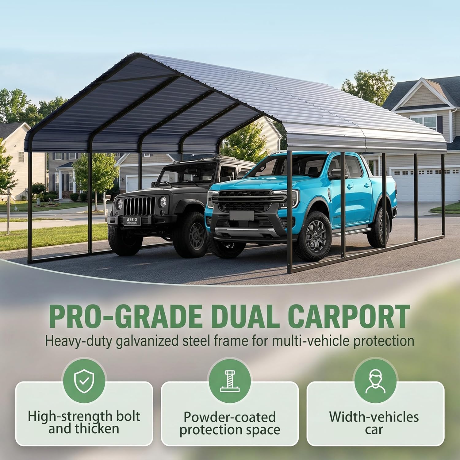RITERYIFER 20x20 Carport Review: Honest Verdict & Pros Cons 4 RITERYIFER 20x20 carport review,RITERYIFER 20x20 carport review pros cons,20x20 heavy duty metal carport honest review,RITERYIFER carport review worth buying,RITERYIFER 20x20 carport review and rating,Galvanized steel garage canopy review verdict performance test results