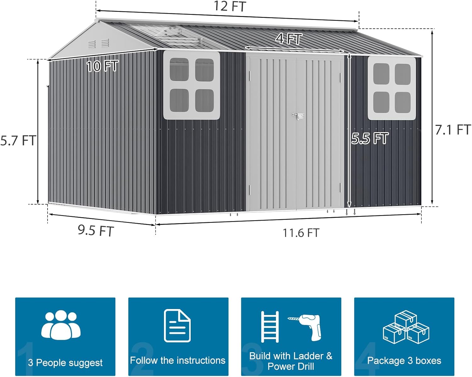 WELYAS 12x10 Metal Storage Shed Review: Pros & Cons Verdict 2 WELYAS 12x10 metal storage shed review,WELYAS 12x10 metal storage shed review and rating,is WELYAS 12x10 metal storage shed worth buying,WELYAS 12x10 metal storage shed review pros cons,WELYAS 12x10 metal storage shed review honest opinion,WELYAS 12x10 metal storage shed review verdict setup process and initial configuration