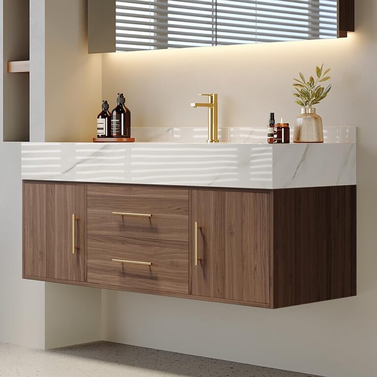 Image 1 of Weibath 39.5 inch floating vanity review