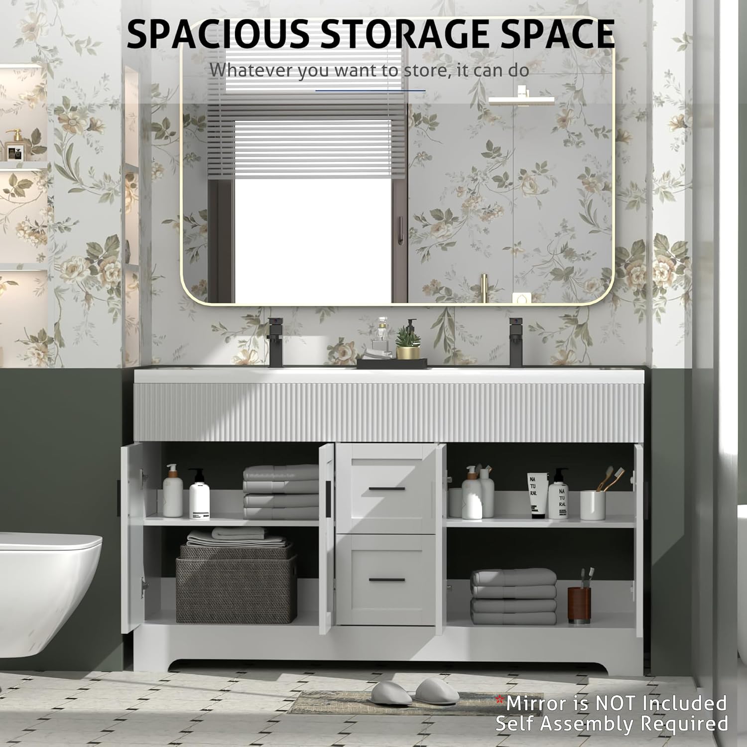 eclife 60 Inch Bathroom Vanity Review: Pros & Cons 3 Step-by-step eclife 60 inch bathroom vanity review installation guide