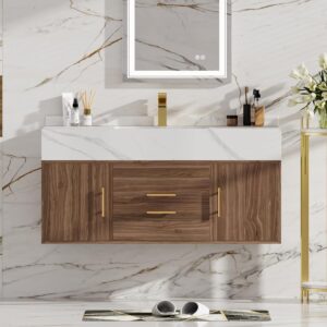 Image 1 of homary floating bathroom vanity review